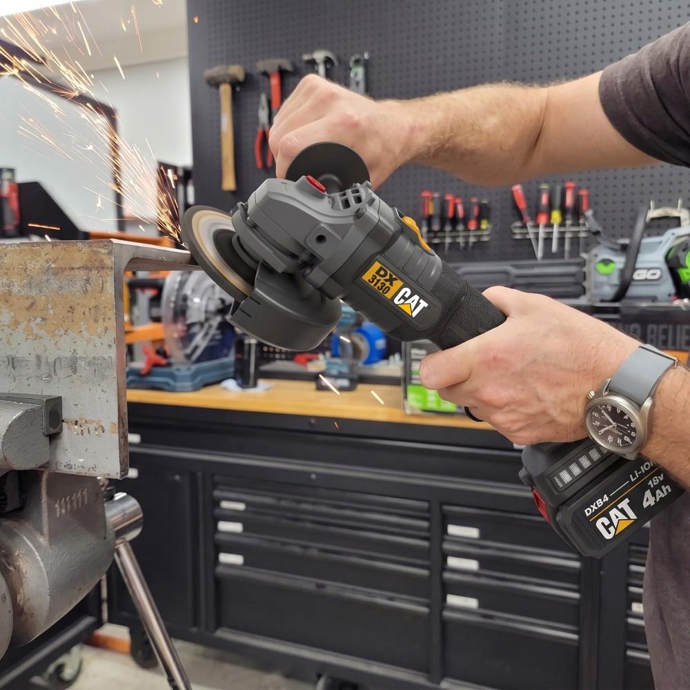 CAT DX3130 18Volt/4.0Ah 125mm Tek Akülü Kömürsüz Profesyonel Avuç Taşlama - görsel 7