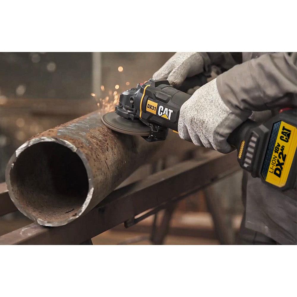 CAT DX31BC 18Volt 2.0Ah Li - ion 115mm Tek Akülü Kömürsüz Profesyonel Avuç Taşlama - Onivias