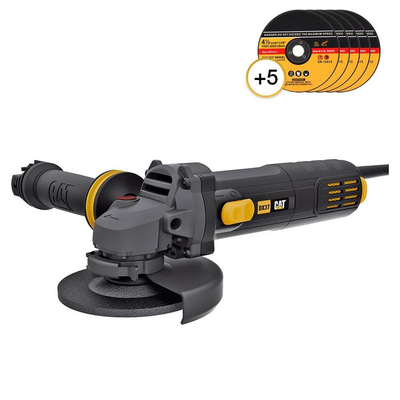 CAT DX37P 750Watt 115mm Professional Bucaq Taşıyıcı + 5 Metal Kəsmə Təkərləri