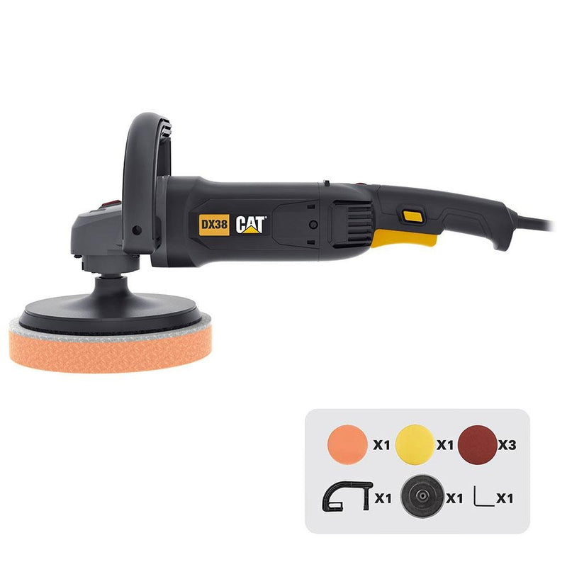 CAT DX38 1400Watt 180MM Sürətli Tənzimlənən Professional Cilalama Maşını 