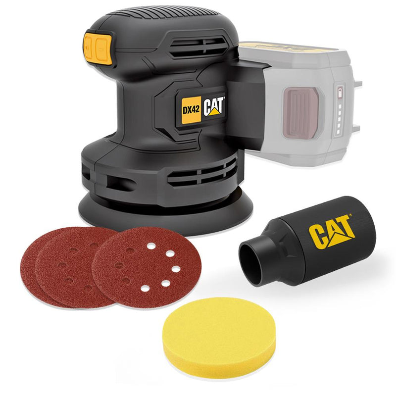 CAT DX42B 18Volt 125mm Peşəkar Sürəti Tənzimlənən Eksantrik Zımpara (Batareya Daxil deyil) 