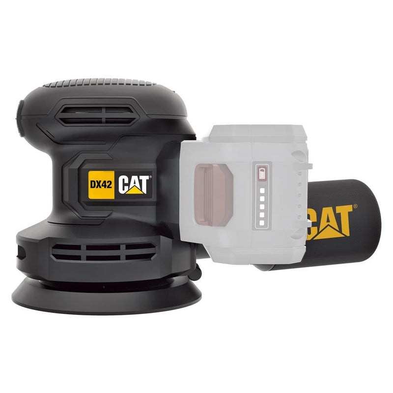 CAT DX42B 18Volt 125mm Peşəkar Sürəti Tənzimlənən Eksantrik Zımpara (Batareya Daxil deyil) 