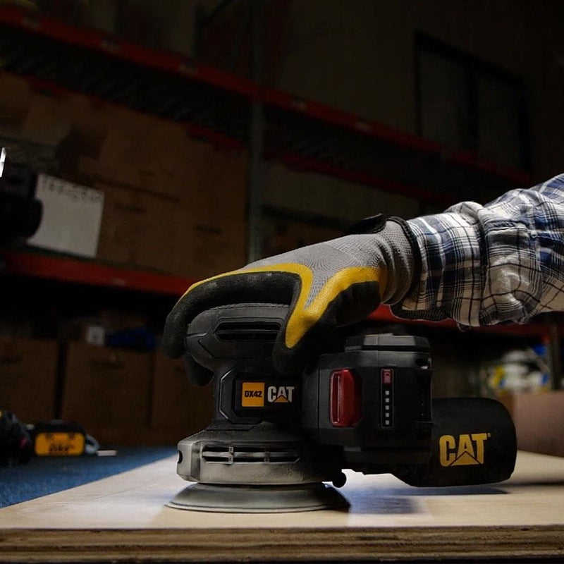 CAT DX42B 18Volt 125mm Peşəkar Sürəti Tənzimlənən Eksantrik Zımpara (Batareya Daxil deyil) 