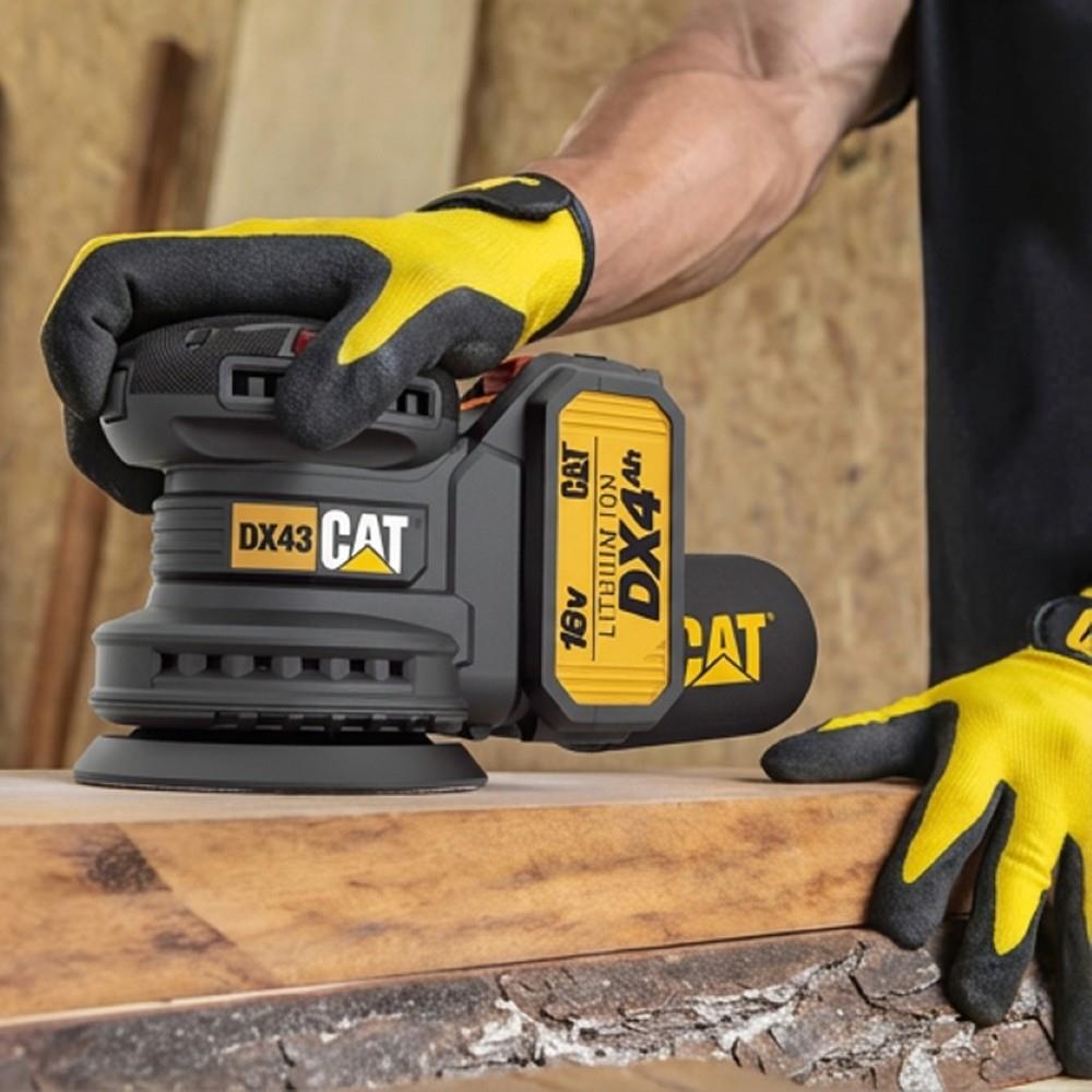CAT DX43B 18Volt 125mm Kömürsüz Devir Ayarlı Profesyonel Eksantrik Zımpara (Akü Dahil Değildir) - görsel 6