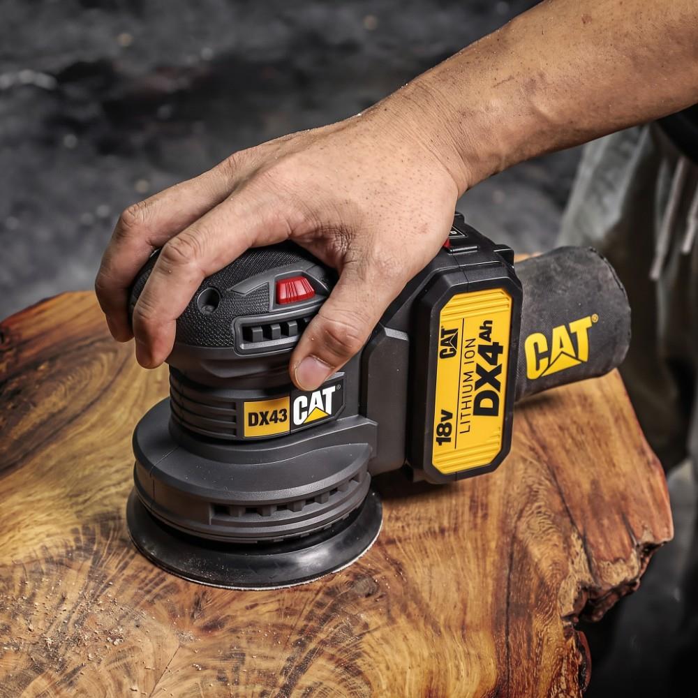 CAT DX43B 18Volt 125mm Kömürsüz Devir Ayarlı Profesyonel Eksantrik Zımpara (Akü Dahil Değildir) - görsel 7