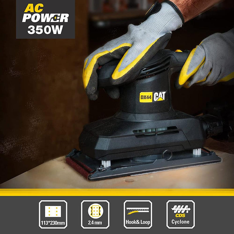 CAT DX44 350 Watt Professional Sürəti Tənzimlənən Vibrasiyalı Zımpara