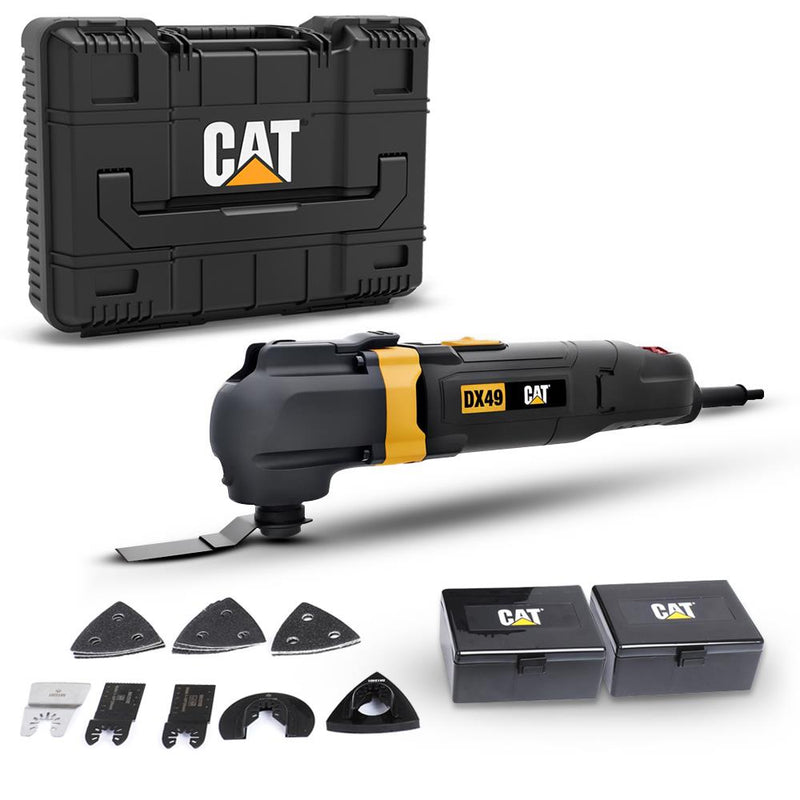 CAT DX49.1 350W Professional Çox Məqsədli Sürətlə Tənzimlənən Kəsmə, Qırma və Zımpara + 14 Aksesuar