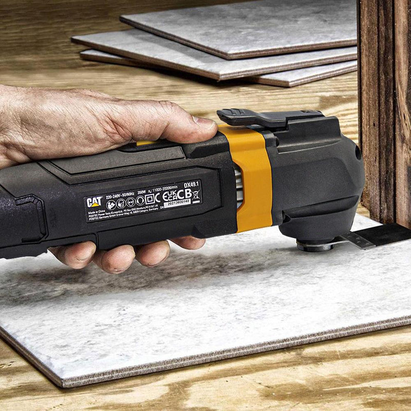 CAT DX49.1 350W Professional Çox Məqsədli Sürətlə Tənzimlənən Kəsmə, Qırma və Zımpara + 14 Aksesuar