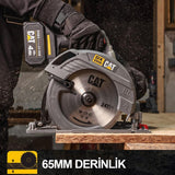 CAT DX5040B 18Volt 185mm Kömürsüz Profesyonel Daire Testere (Akü Dahil Değildir) - görsel 3