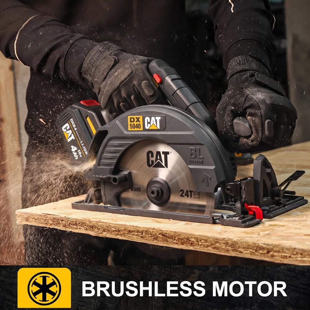 CAT DX5040B 18Volt 185mm Kömürsüz Profesyonel Daire Testere (Akü Dahil Değildir) - görsel 5