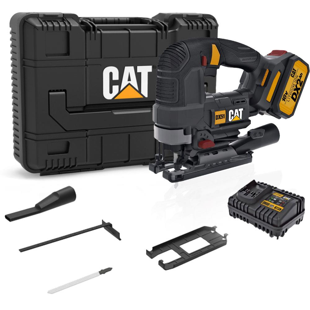 CAT DX51 18Volt/4.0Ah Li - ion Tek Akülü Profesyonel Kömürsüz Dekupaj Testere - Onivias
