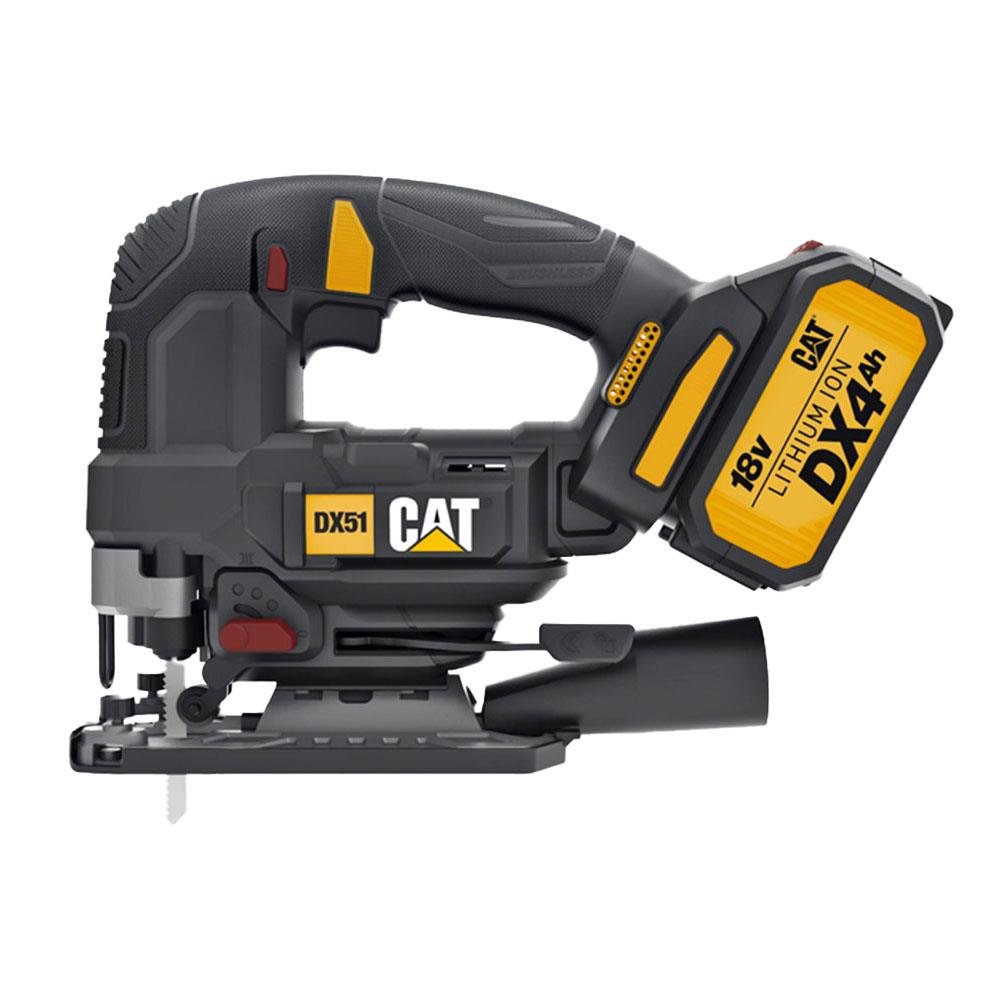 CAT DX51 18Volt/4.0Ah Li - ion Tek Akülü Profesyonel Kömürsüz Dekupaj Testere - Onivias