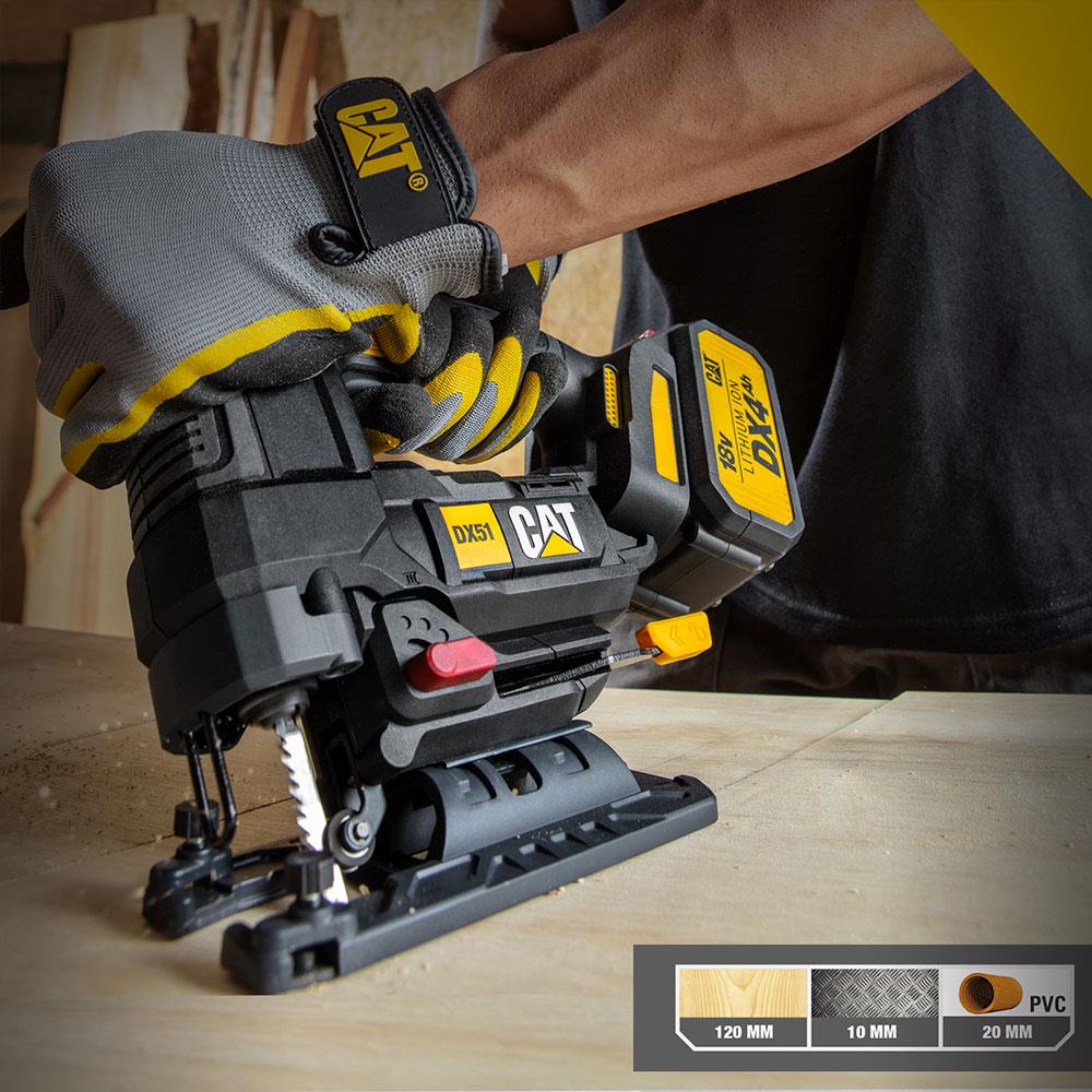 CAT DX51 18Volt/4.0Ah Li - ion Tek Akülü Profesyonel Kömürsüz Dekupaj Testere - Onivias