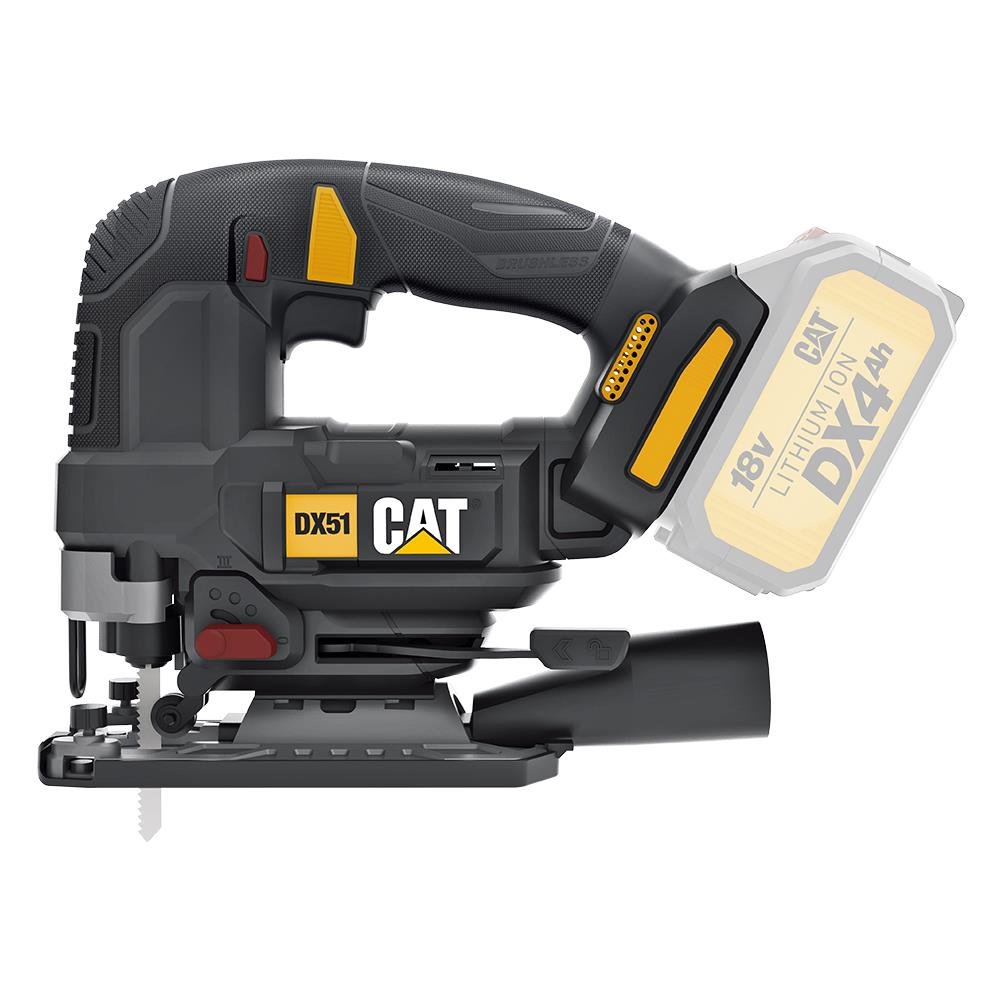 CAT DX51B 18Volt Kömürsüz Profesyonel Dekupaj Testere (Akü Dahil Değildir) - Onivias
