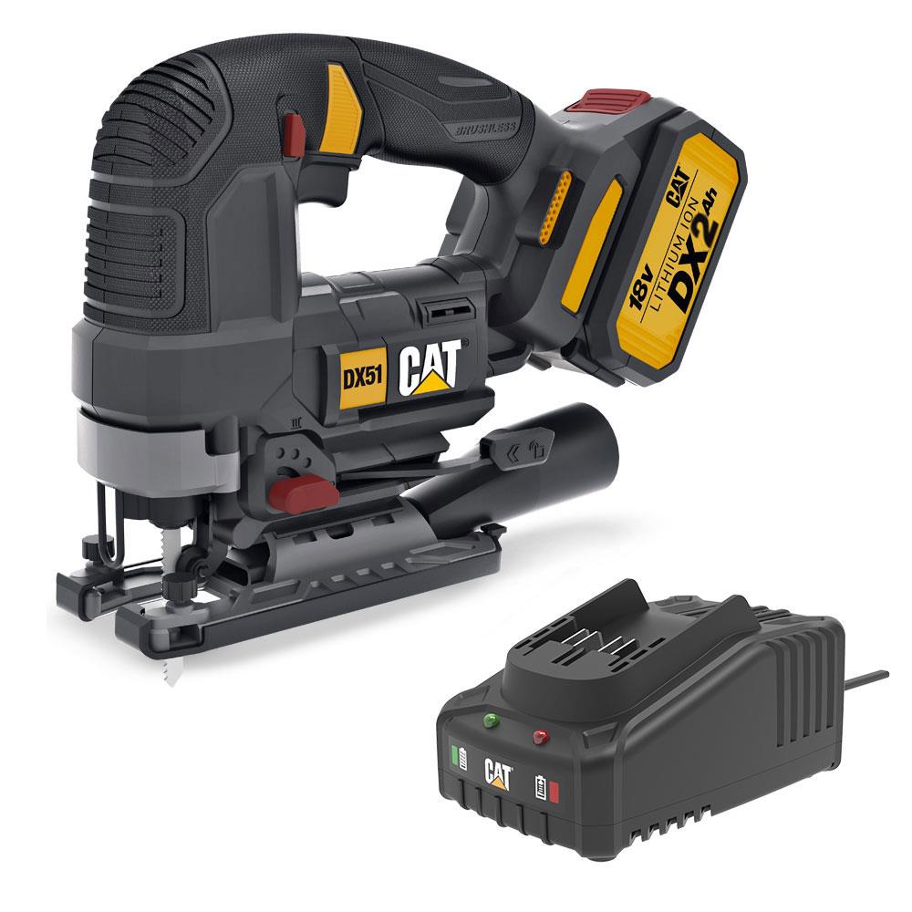 CAT DX51BC 18Volt 2.0Ah Li - ion Tek Akülü Profesyonel Kömürsüz Dekupaj Testere - Onivias