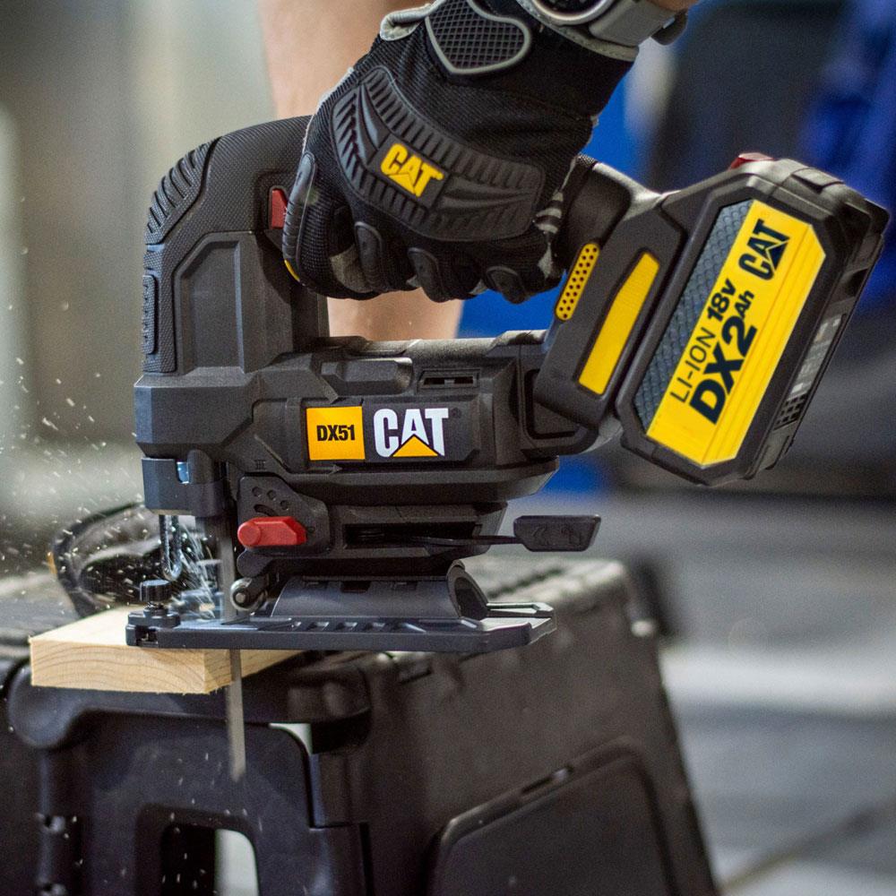 CAT DX51BC 18Volt 2.0Ah Li - ion Tek Akülü Profesyonel Kömürsüz Dekupaj Testere - Onivias