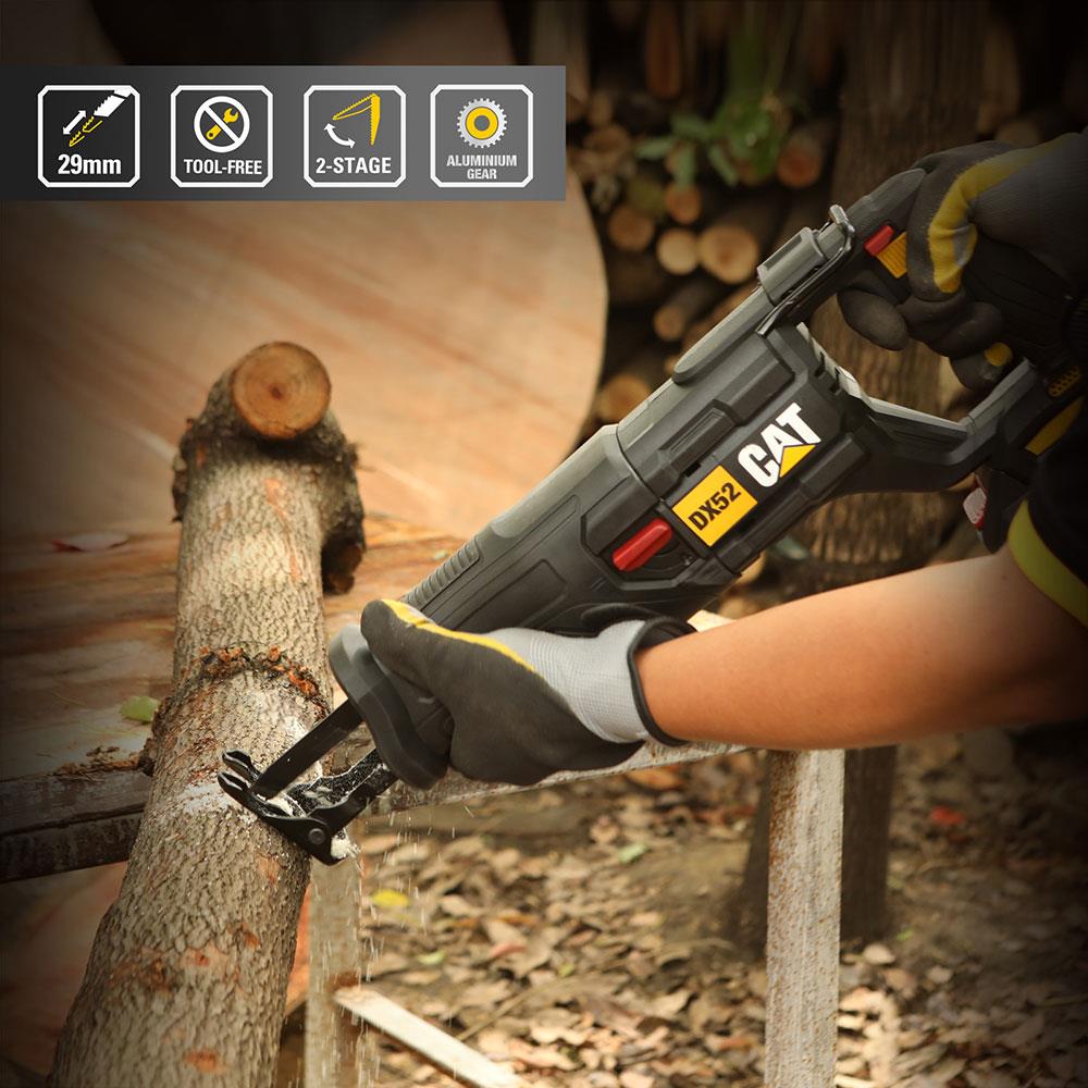 CAT DX52 18Volt/4.0Ah Li - ion Tek Akülü Profesyonel Tilki Kuyruğu Testere - Onivias