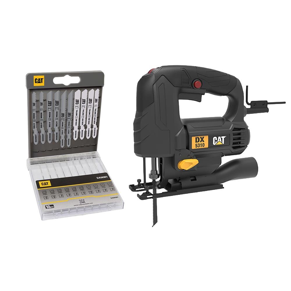 CAT DX5310 550Watt Profesyonel Devir Ayarlı Dekupaj Testere + DA06901 10 Parça Testere Ucu - Onivias