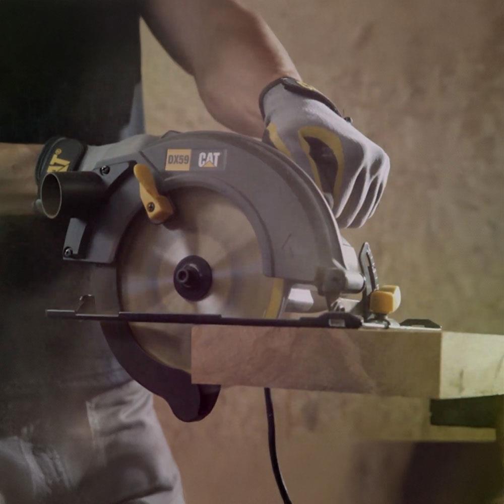 CAT DX59P 1400Watt 185mm Profesyonel Daire Testere + 1 Adet 185mm 40 Diş Yedek Testere - Onivias