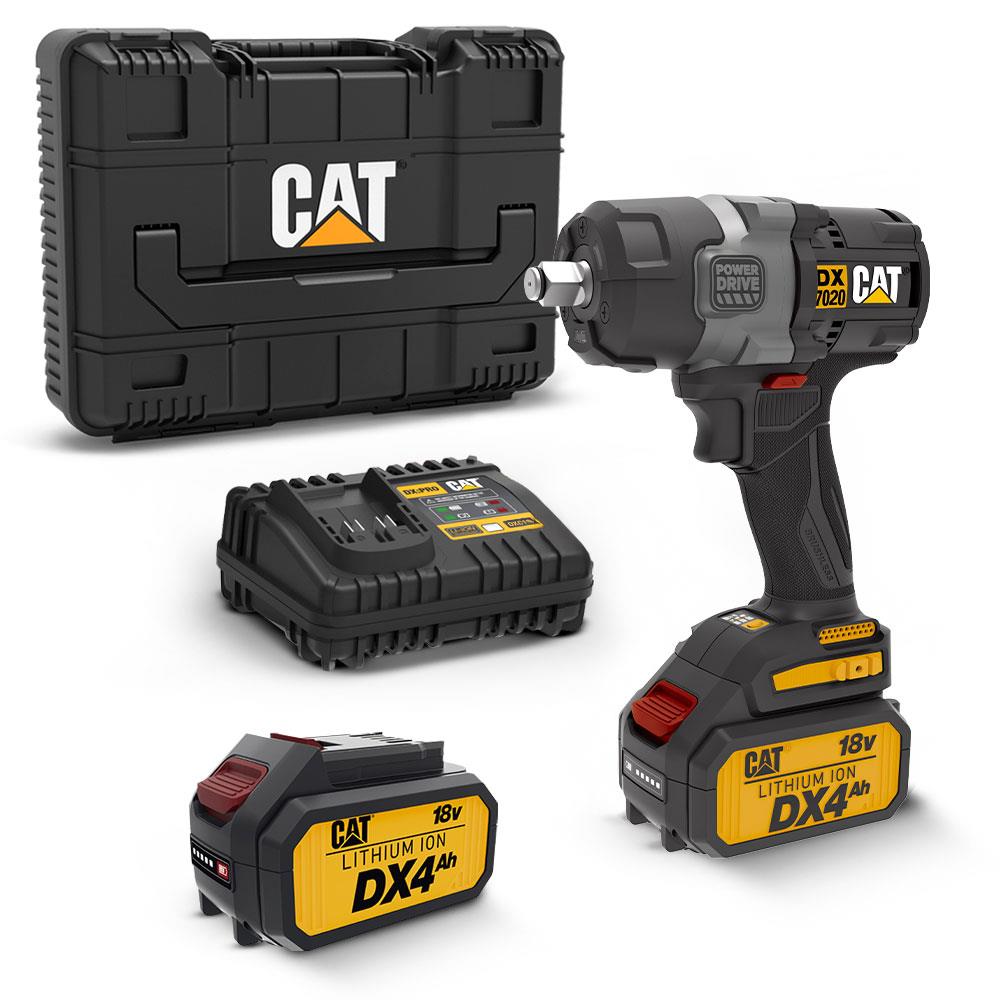 CAT DX7020 18Volt 4.0 Ah Çift Akülü Kömürsüz 700/880Nm Profesyonel Şarjlı Somun Sıkma - Onivias
