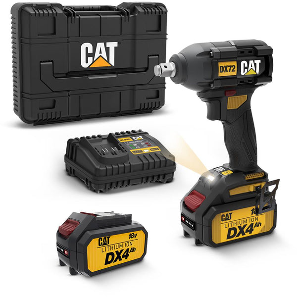 CAT DX72 18Volt/4.0Ah Li - ion Çift Akülü Şarjlı 350Nm Kömürsüz Profesyonel Somun Sıkma - Onivias
