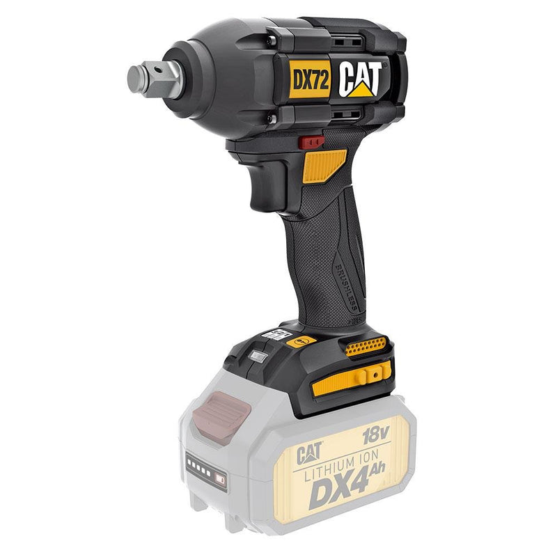 CAT DX72B 18Volt 350Nm Fırçasız Professional Simsiz Zərbə Açarı (Batareya Daxil deyil) 