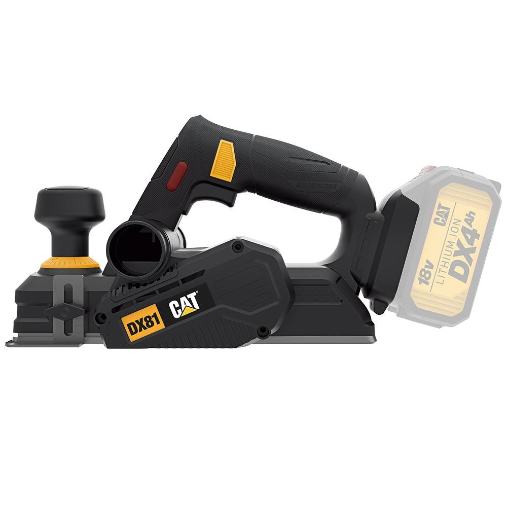 CAT DX81B 18Volt 82mm Çift Bıçaklı Kömürsüz Profesyonel Planya (Akü Dahil Değildir) - Onivias