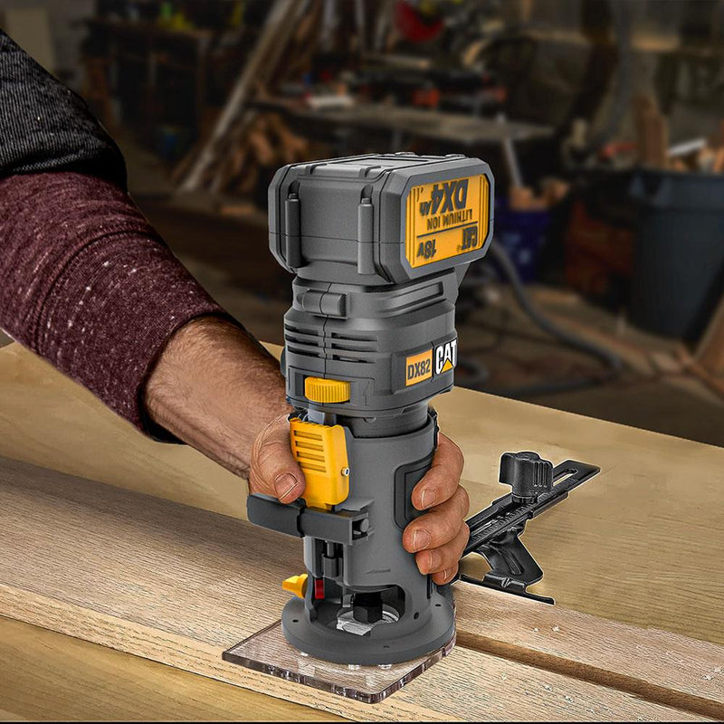 CAT DX82B 18Volt Doldurula bilən Fırçasız 6mm Sürətli Tənzimlənən Professional Palma Əl Dəyirmanı Formika Təraş (Batareya Daxil deyil) 