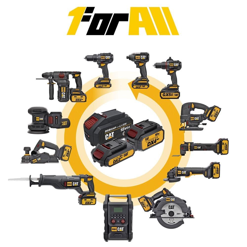 CAT DXB8HP 18Volt 8.0Ah. Li-ion ICE CONTROL ONE FOR ALL Profesyonel Yedek Akü - görsel 3