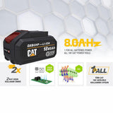 CAT DXB8HP 18Volt 8.0Ah. Li-ion ICE CONTROL ONE FOR ALL Profesyonel Yedek Akü - görsel 8