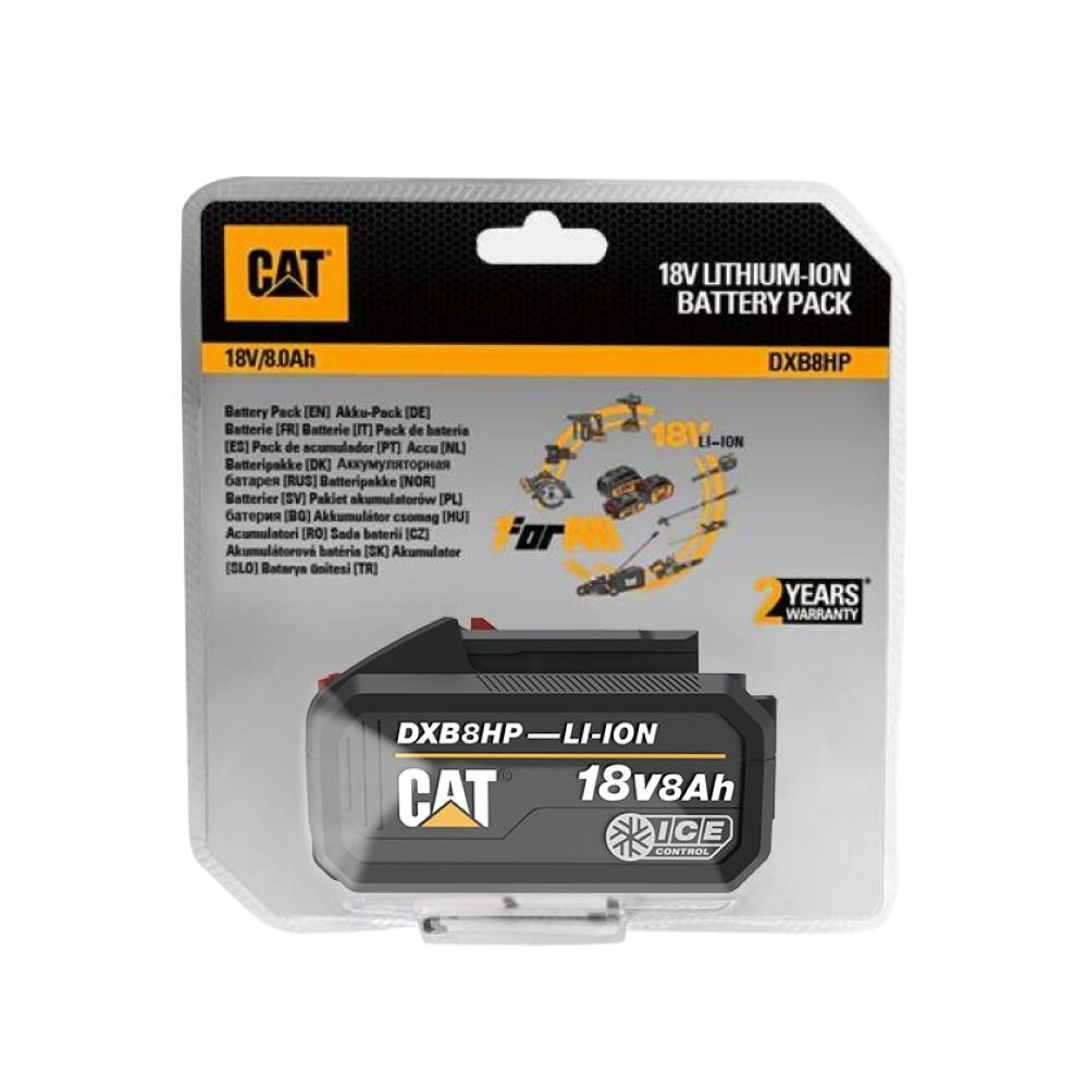 CAT DXB8HP 18Volt 8.0Ah. Li-ion ICE CONTROL ONE FOR ALL Profesyonel Yedek Akü - görsel 9