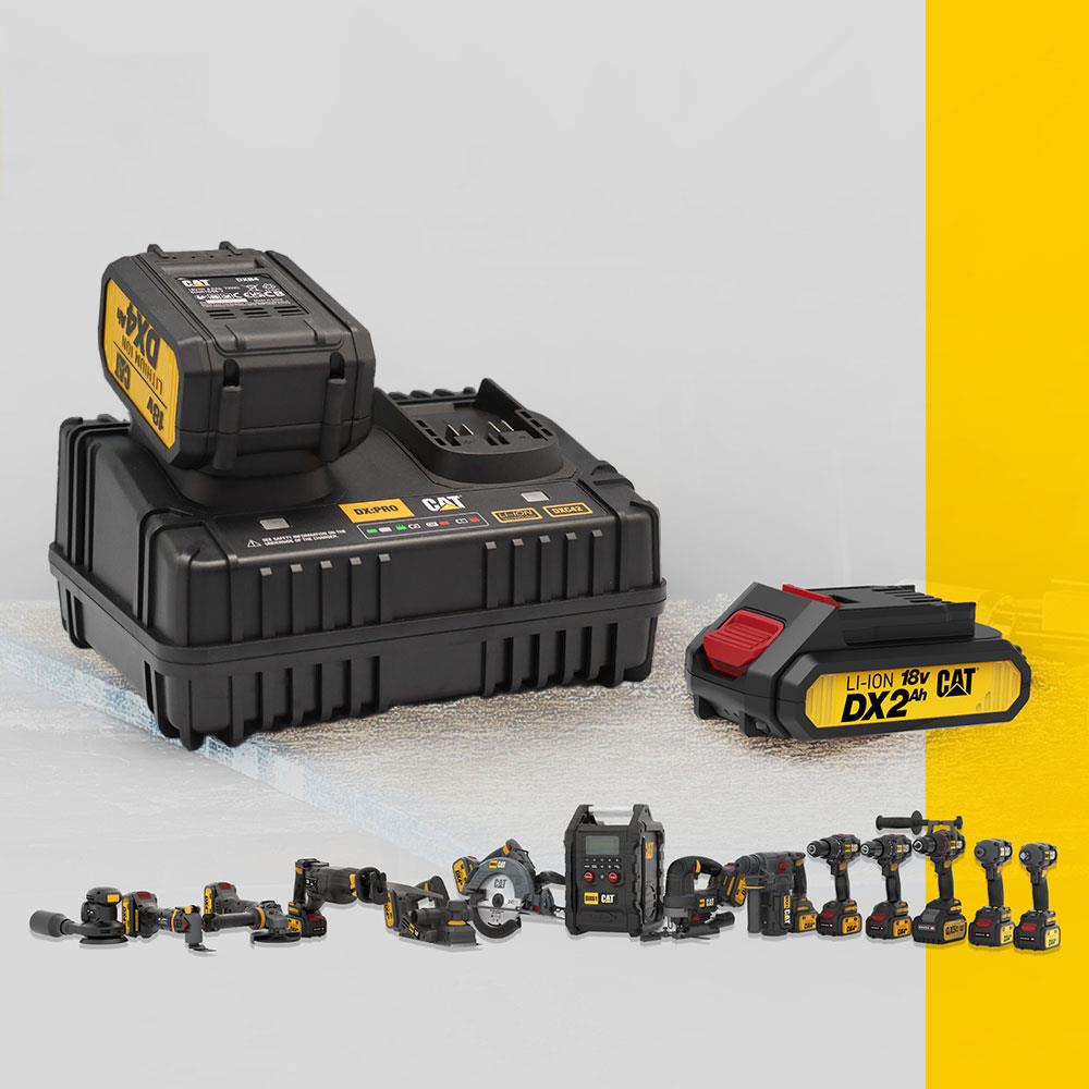 CAT DXC42 18Volt Li - ion ONE FOR ALL Profesyonel İkili Hızlı Akü Şarj Cihazı - Onivias
