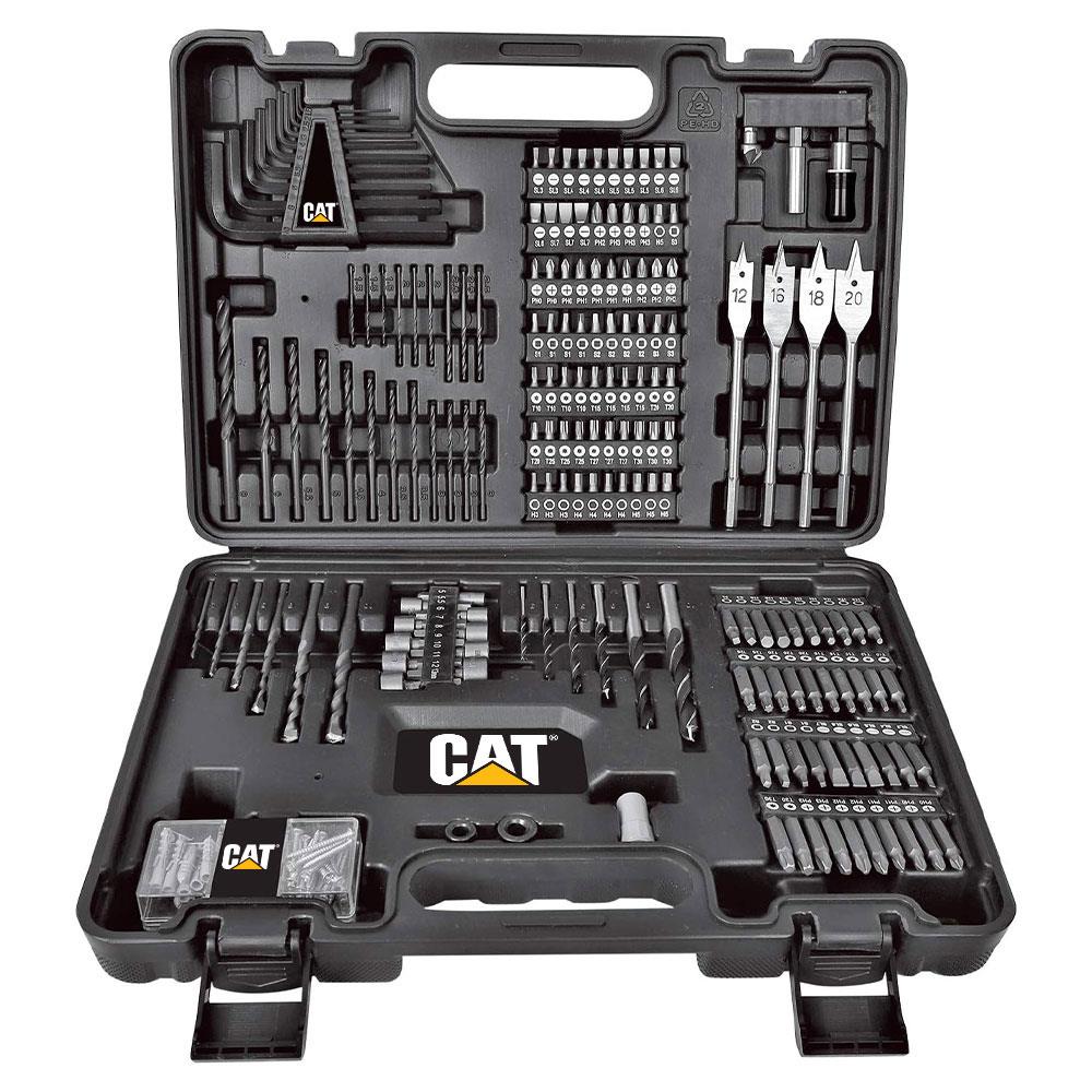 CAT DXK201 18Volt/2.0Ah Li - ion Çift Akülü Kömürsüz Profesyonel Şarjlı Darbeli Matkap + DX7030 + DA01903 Kombo Set - Onivias