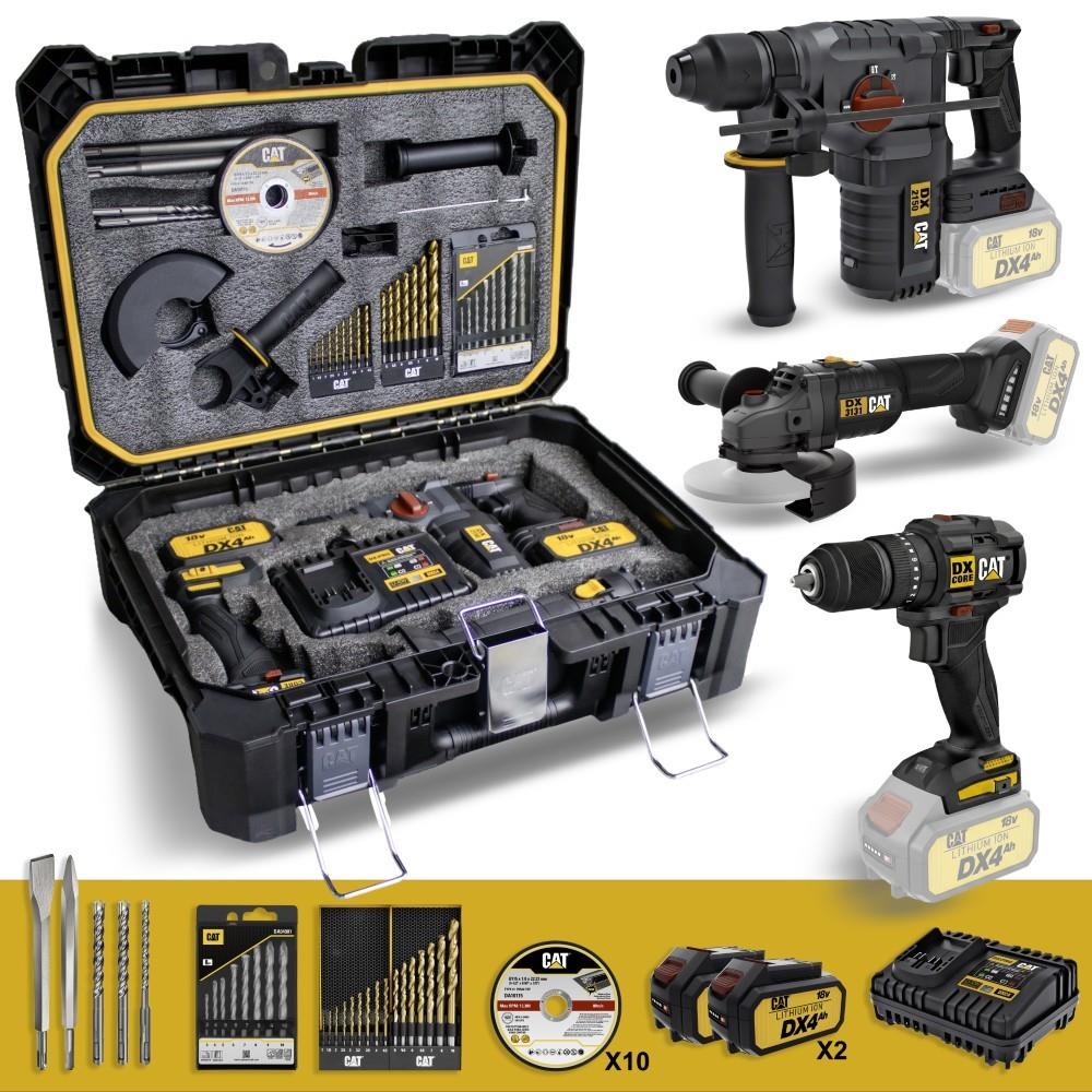 CAT DXK302 DX1010 + DX2150 + DX3131 3 Parça Kombo Set + 39 Parça Aksesuar Seti - Onivias