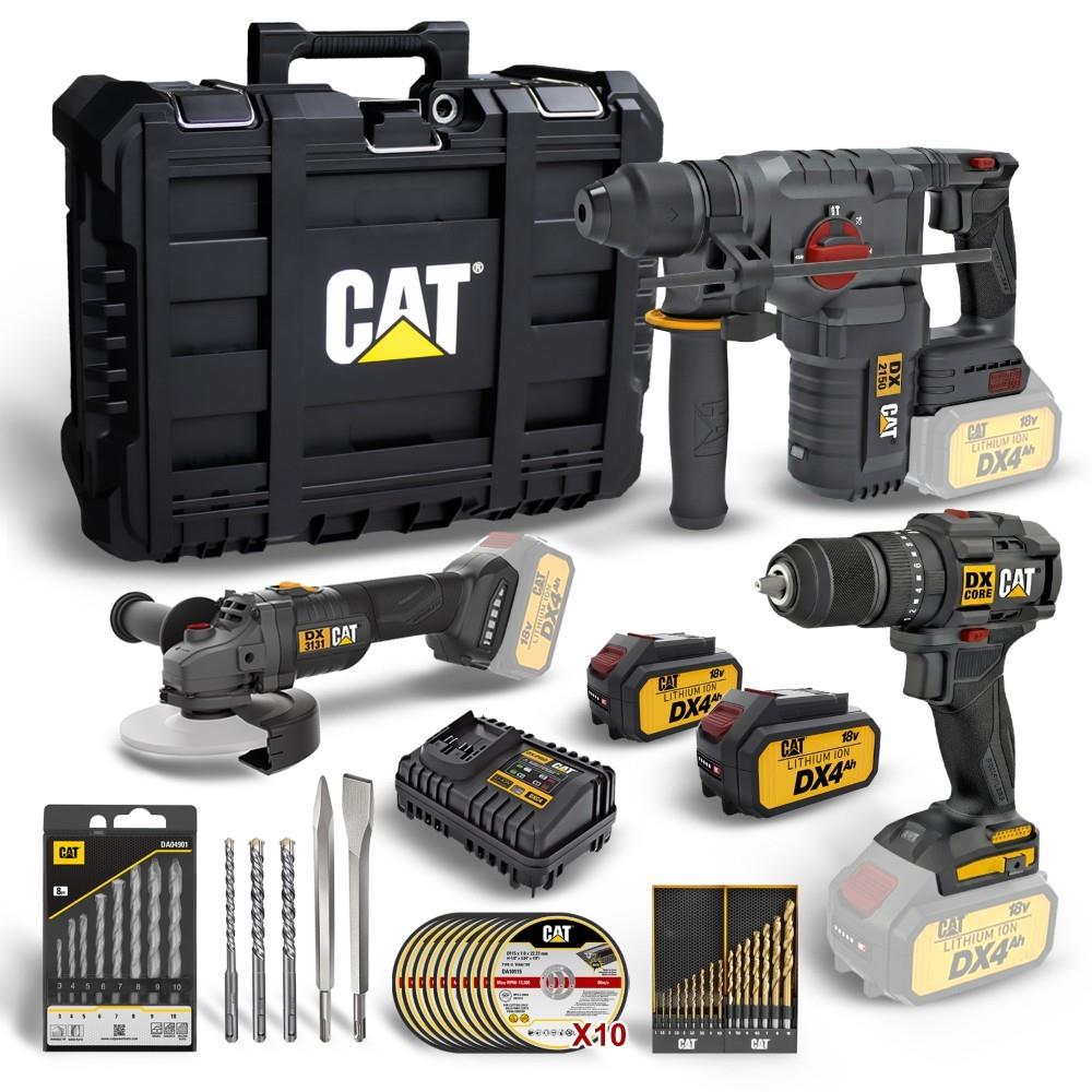 CAT DXK302 DX1010 + DX2150 + DX3131 3 Parça Kombo Set + 39 Parça Aksesuar Seti - Onivias