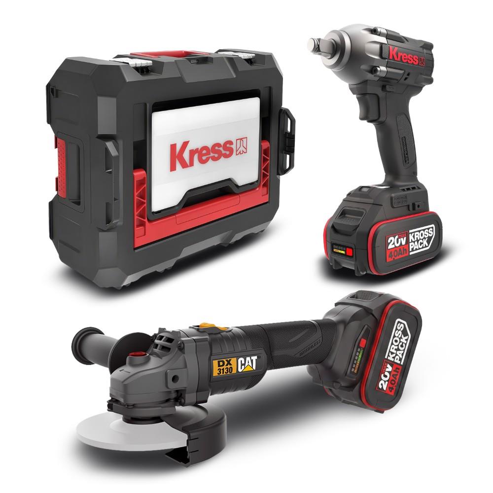 CAT DXKR1SET DX3130B + KUB30.2 18Volt 4.0Ah. Çift Akülü Şarjlı Kömürsüz Profesyonel Ortak Akülü Kombo Set - görsel 3