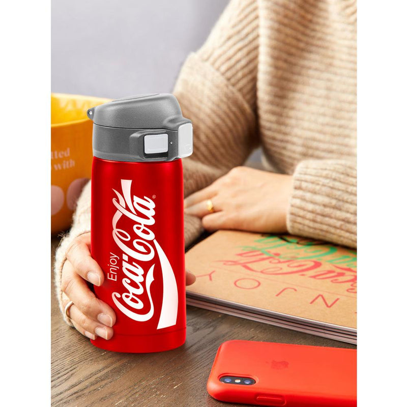 Coca-Cola CCMDB35 0.35L Vakuum İkiqat İzolyasiyalı Paslanmayan Polad Səyahət Kupası / Termos 
