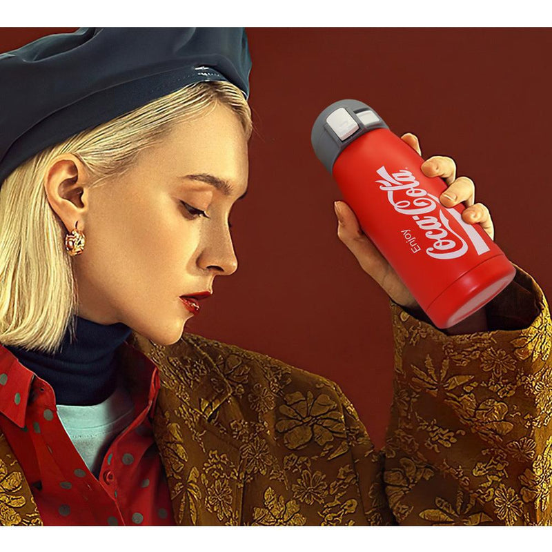 Coca-Cola CCMDB35 0.35L Vakuum İkiqat İzolyasiyalı Paslanmayan Polad Səyahət Kupası / Termos 