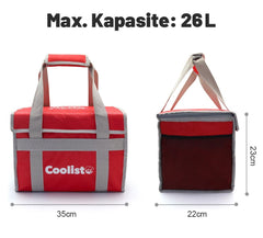 Coolist CL26R 26 Litre Katlanabilir Termos Bez Çanta / Buzluk - Onivias