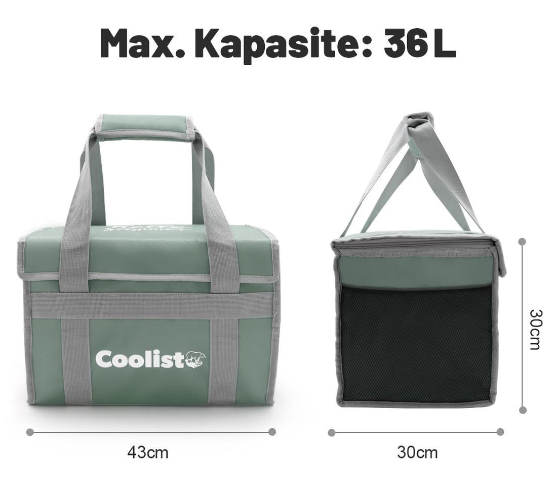Coolist CL36LG 36 Litre Katlanabilir Termos Bez Çanta / Buzluk - Onivias