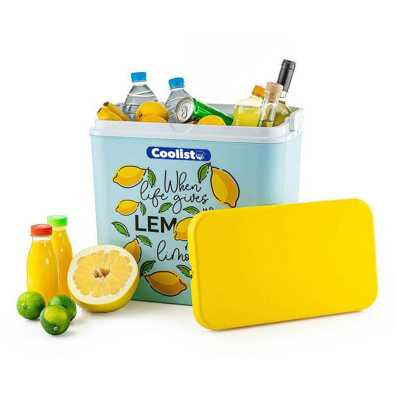 Coolist CLB30LM 30 litrlik limon naxışlı buz qabı + 3 ədəd 400 qr buz qabı