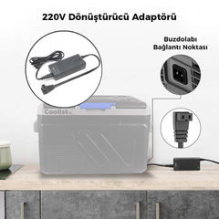 Coolist CLTACDC Kompresörlü Araç Buzdolapları İçin 220Volt/12Volt 6,0Ah Dönüştürücü Adaptör - Onivias