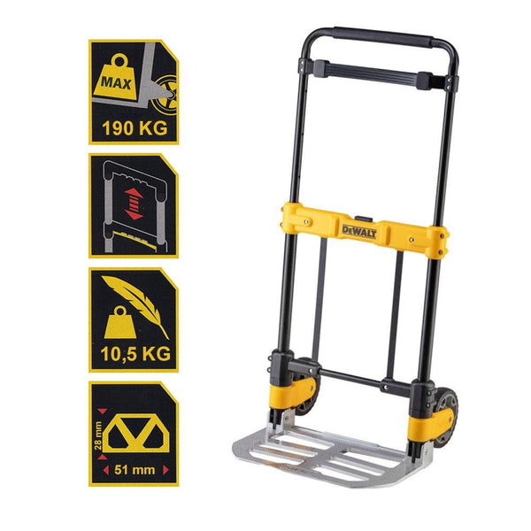 DEWALT DWT512 190Kg Profesyonel Katlanır El Arabası - Onivias