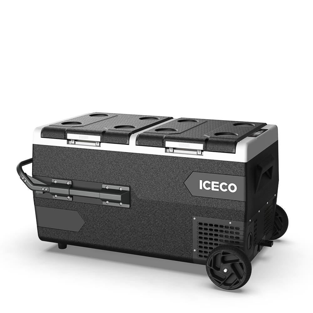 ICECO K95D 12/24Volt 95Lt Akülü/Kablolu/ Çift Bölmeli Kompresörlü Outdoor Oto Buzdolabı/Dondurucu (Akü Dahil Değildir) - Onivias