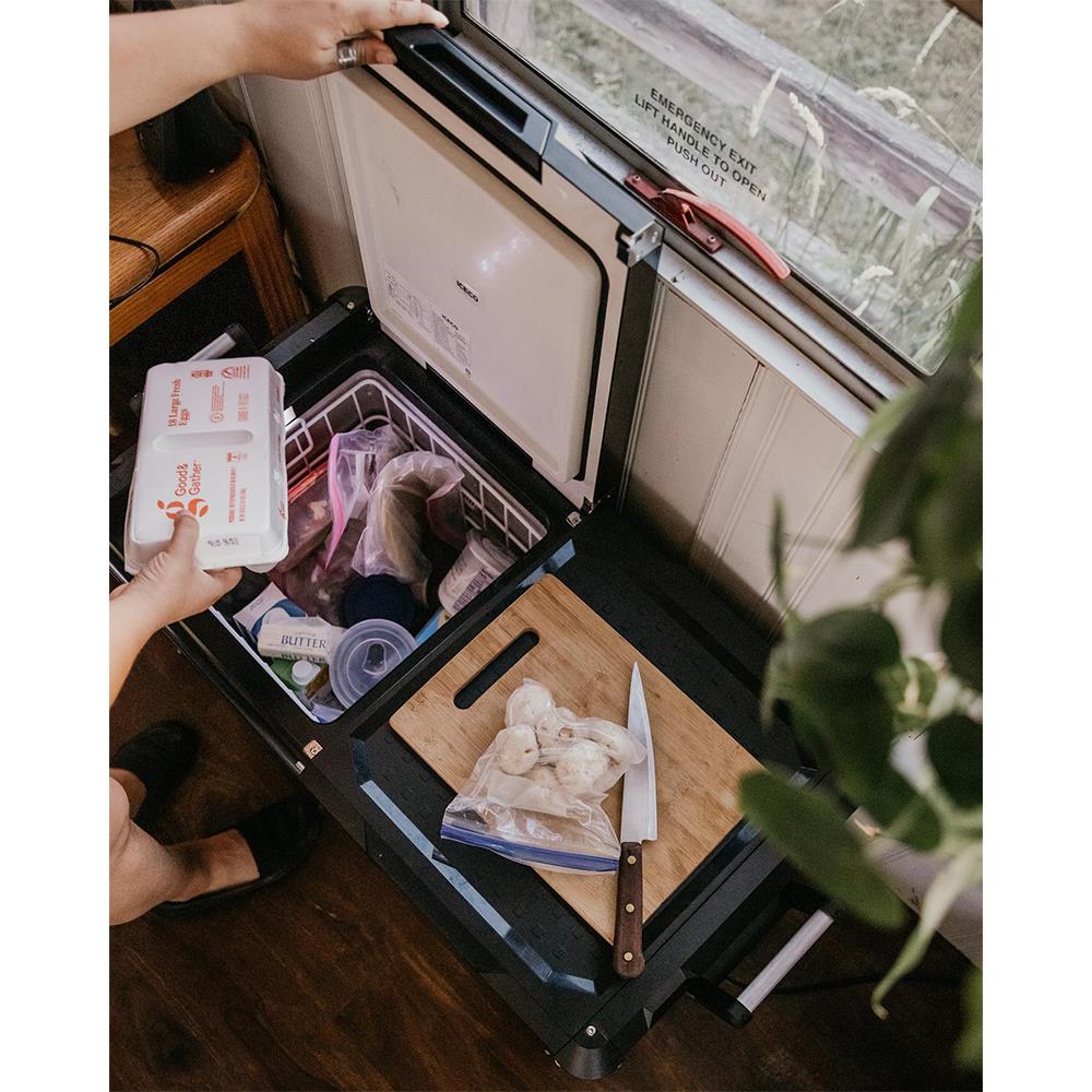 ICECO VL75PROD 12/24Volt 220Volt 75 Litre Çift Bölmeli Outdoor Kompresörlü Oto Buzdolabı/Dondurucu - Onivias