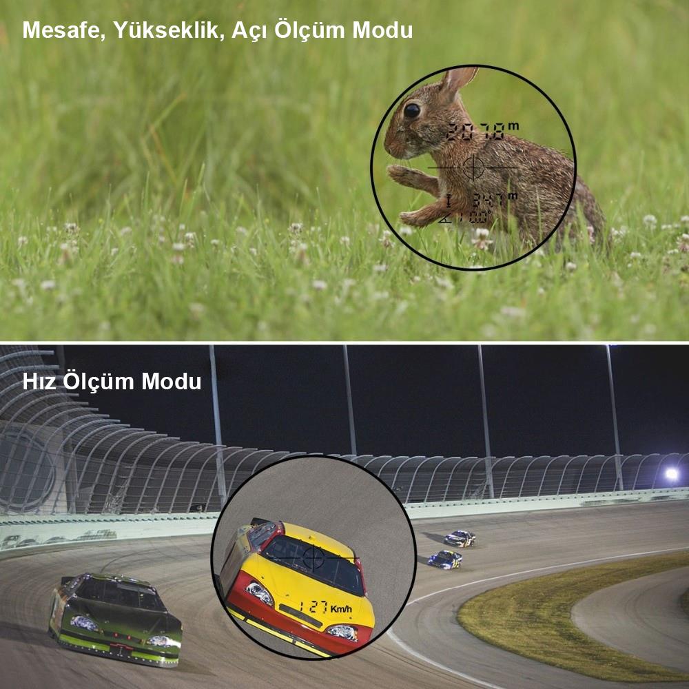 KOBB KBL1000 1Km Profesyonel Optik Dürbünlü Golf Lazer Metre + Hız Tespit Cihazı - Onivias