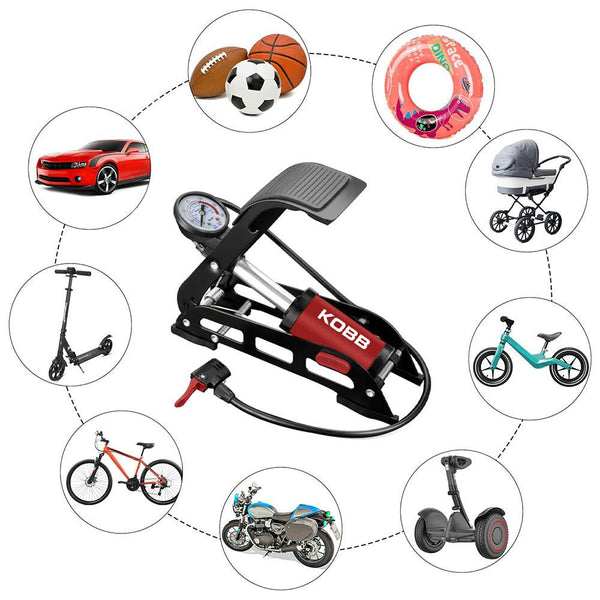 KOBB KB0901 87PSI Analog Basınç Göstergeli Ayak Pompası - Onivias