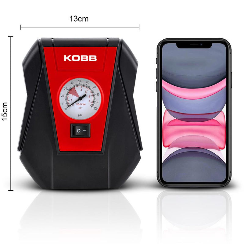 KOBB KB100 12Volt 100 PSI Analoq Ekran Hava Təkər Doldurma Pompası