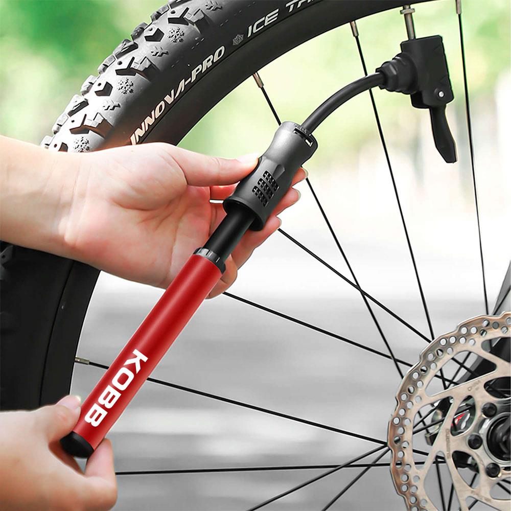 KOBB KB2203 87 PSI Bisiklet Lastik Şişirme Taşınabilir Mini El Pompası + Bisiklet Montaj Aparatı - Onivias