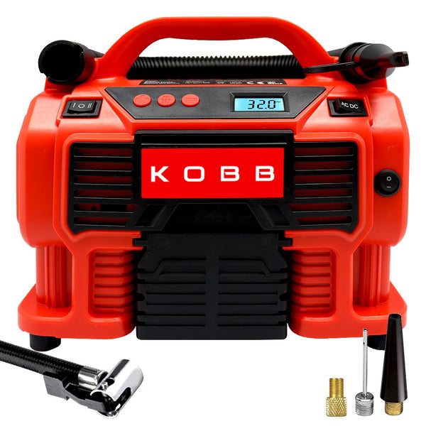 KOBB KB300 12Volt/220Volt 160 PSI Dijital Basınç Göstergeli Lastik & Yatak Şişirme Pompası - Onivias